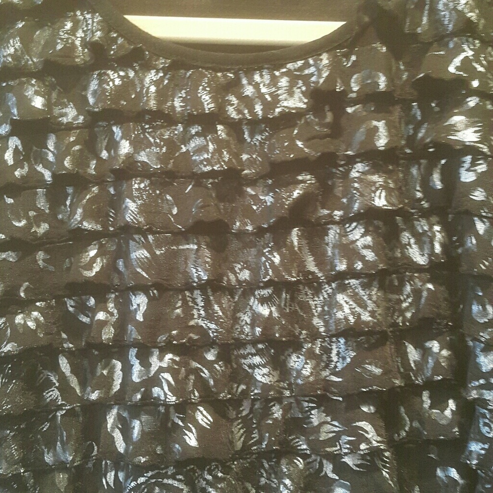 NY Collection Ruffled top - Picture 3 of 6